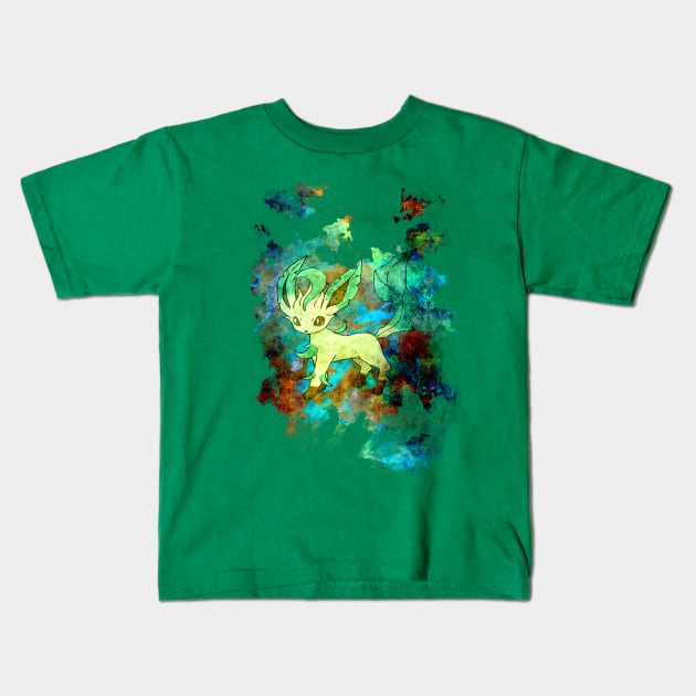 Green Fox Kids T-Shirt by sazzed